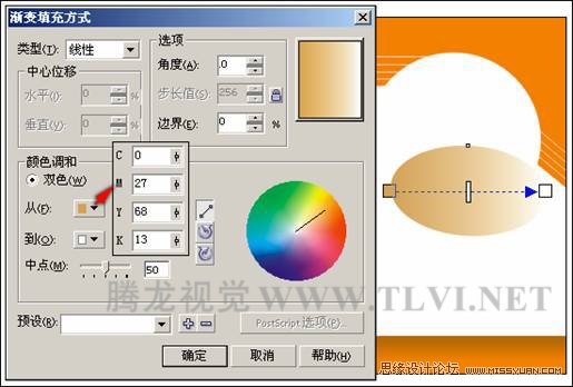 在CorelDRAW中使用漸變填充對(duì)象,PS教程,思緣教程網(wǎng)