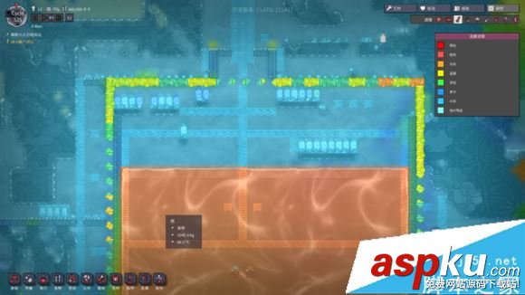 缺氧,溫度,水池,巨型,冷卻