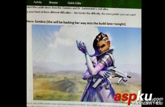 守望先鋒新英雄,守望先鋒新英雄sombra,新英雄sombra,守望先鋒sombra什么時(shí)候出