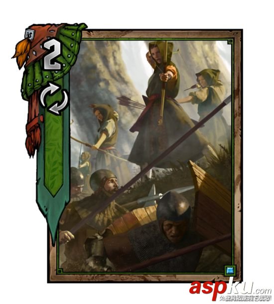 巫師之昆特牌多爾布雷坦納弓箭手屬性圖鑒 巫師之昆特牌