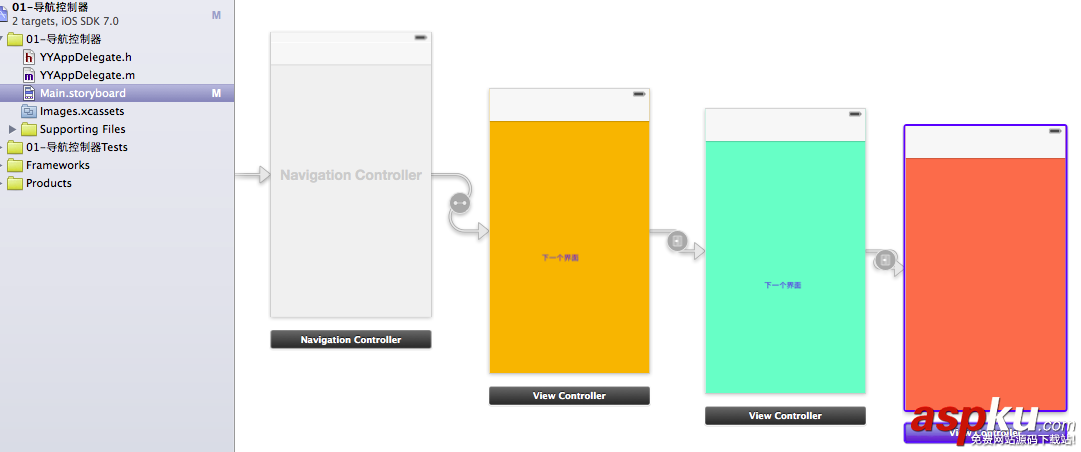 詳解iOS開發中使用storyboard創建導航控制器的方法