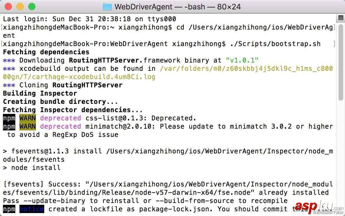 iOS,WebDriverAgent,環境搭建