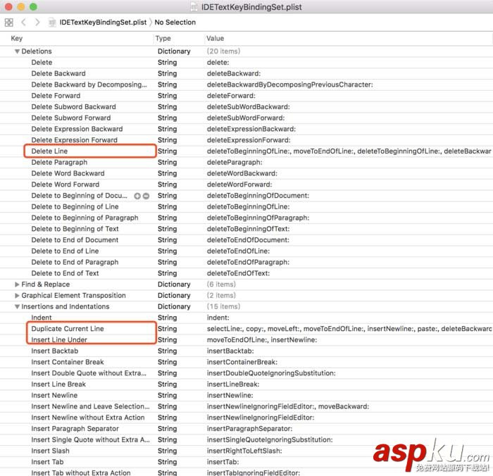 xcode,復制行,刪除行,xcode刪除行快捷鍵