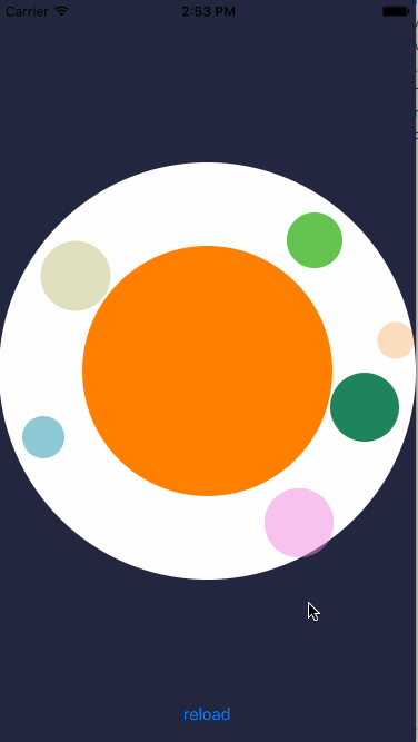 iOS開發之隨機生成兩圓之間的標準圓 隨機圓形排列,ios,隨機顏色,圓形隨機不重疊