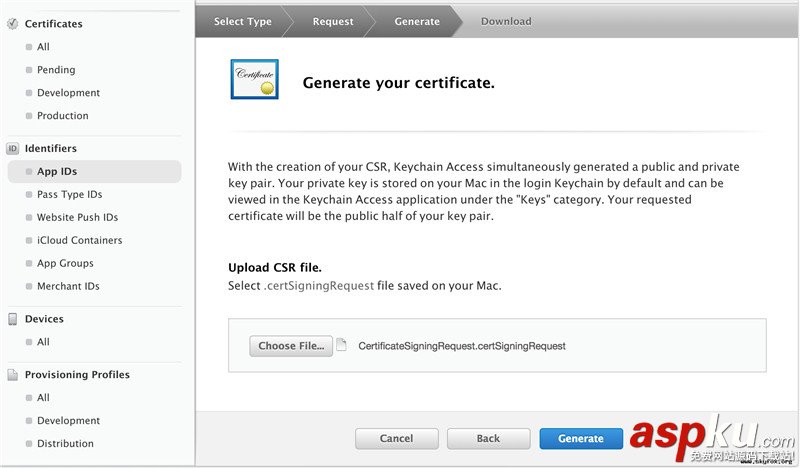 iOS開發之(APNS)遠程推送實現代碼 附證書與真機調試 iOS,apns推送證書,iOS遠程推送原理,iOS遠程推送代碼,apns推送