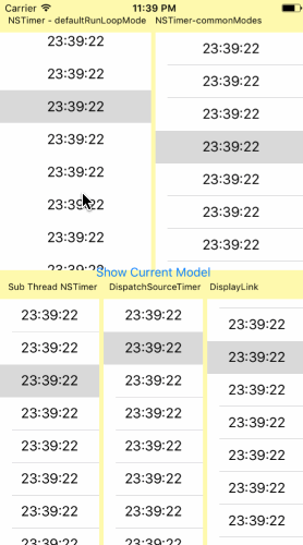 iOS,UITableView,計時器,NSTimer,DispatchSource,CADisplayLink