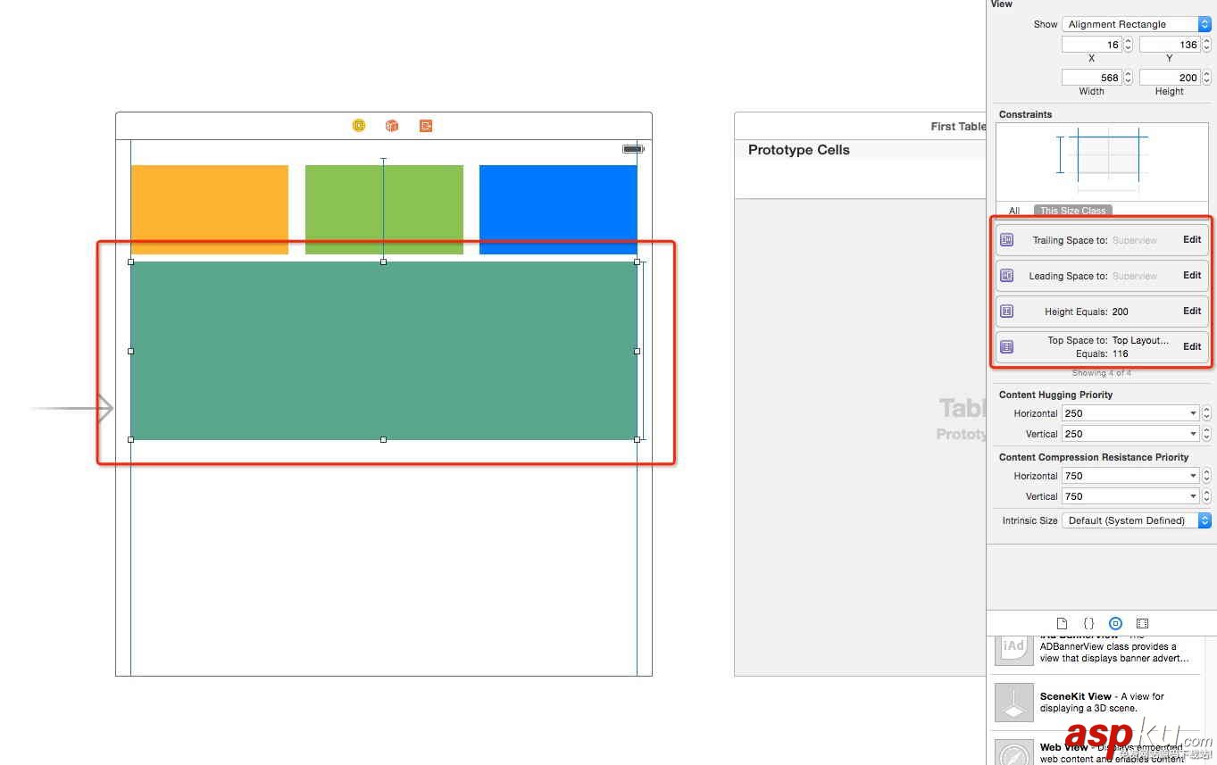 iOS應用中使用Auto Layout實現自定義cell及拖動回彈 iOS應用中使用Auto Layout實現自定義cell及拖動回彈