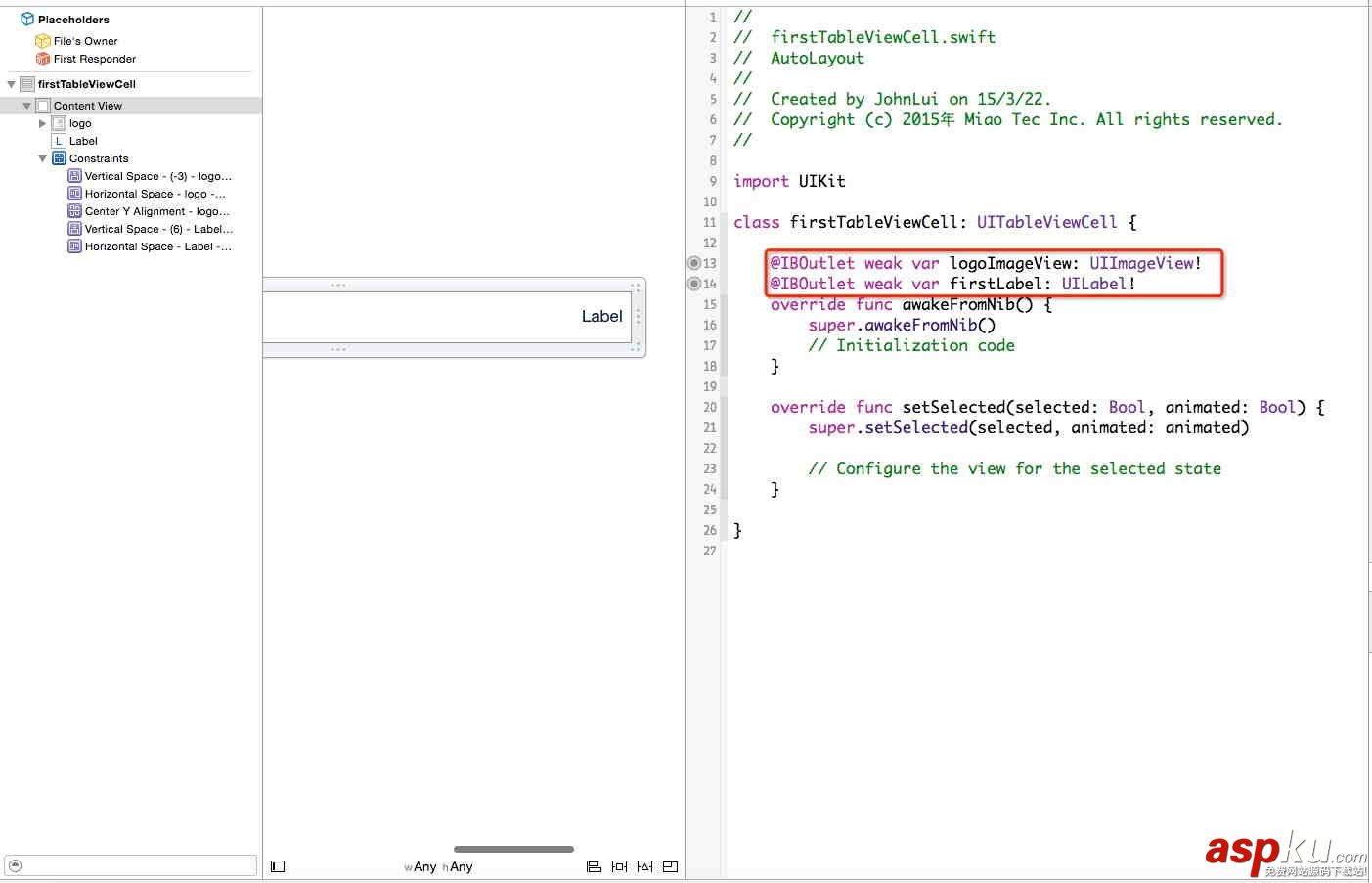 iOS應用中使用Auto Layout實現自定義cell及拖動回彈 iOS應用中使用Auto Layout實現自定義cell及拖動回彈