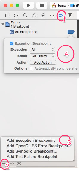 XCODE Debug模式資料整理 XCODE,Debug,Debug詳細介紹,Debug技巧
