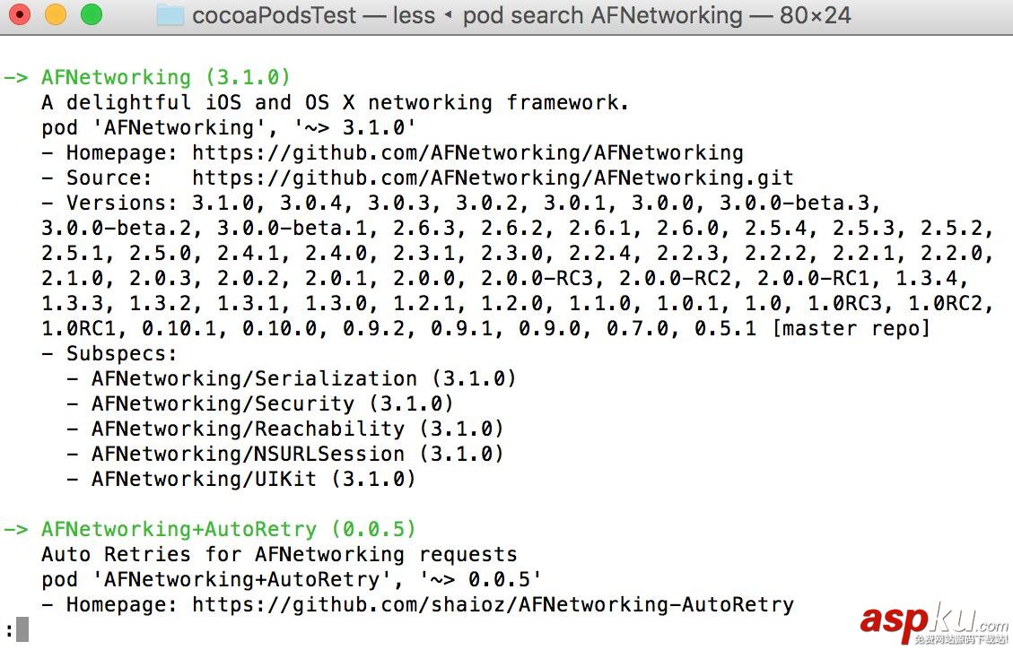 IOS安裝CocoaPods詳細教程 iOS,CocoaPods