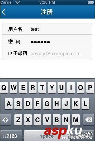 iOS簡單登錄LoginViewController、注冊RegisterViewController等功能實現方法 iOS,登錄,注冊