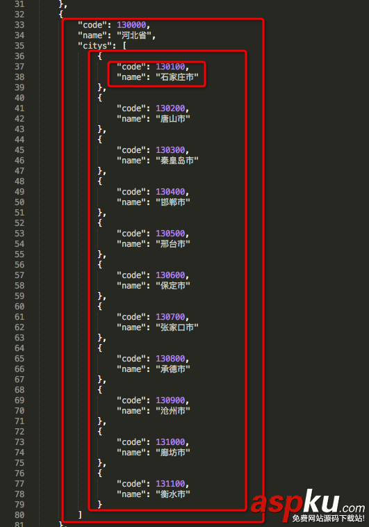 iOS省市二級聯動的數據組織PHP版 iOS省市二級聯動,PickerView,iOS二級聯動