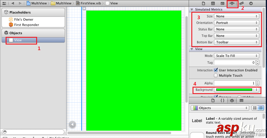 iOS應用中使用Toolbar工具欄方式切換視圖的方法詳解 iOS應用,Toolbar,工具欄