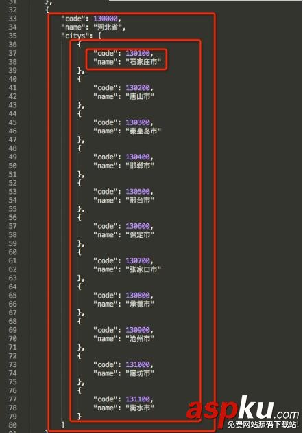iOS省市二級聯動的數據組織PHP版 iOS省市二級聯動,PickerView,iOS二級聯動