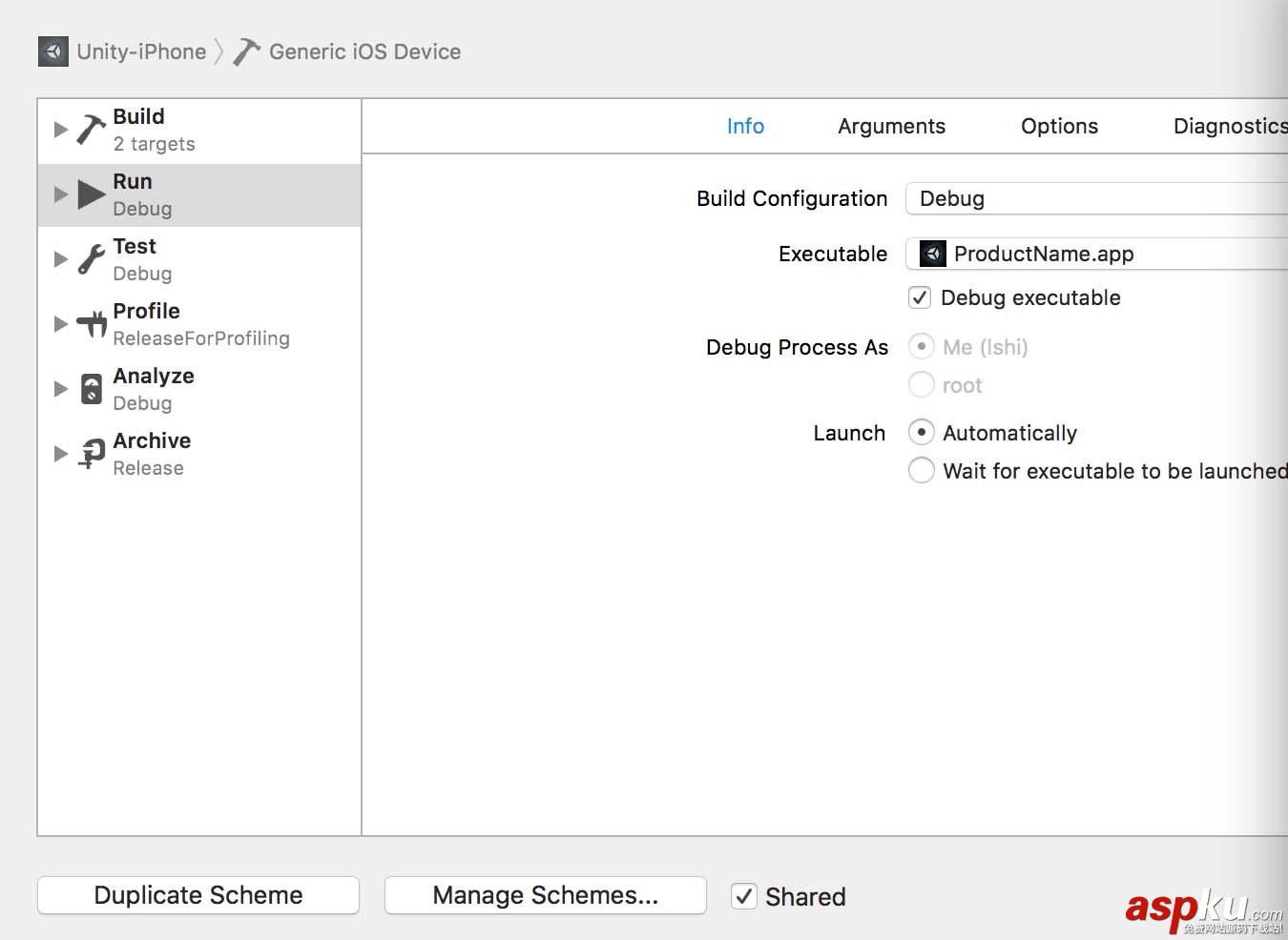 Unity,IOS,Build,Settings,選項