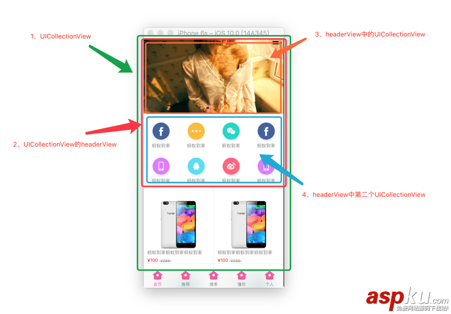 iOS開發仿電商類APP首頁實例 電商首頁布局,ios開發,ios電商首頁布局,ios電商首頁demo