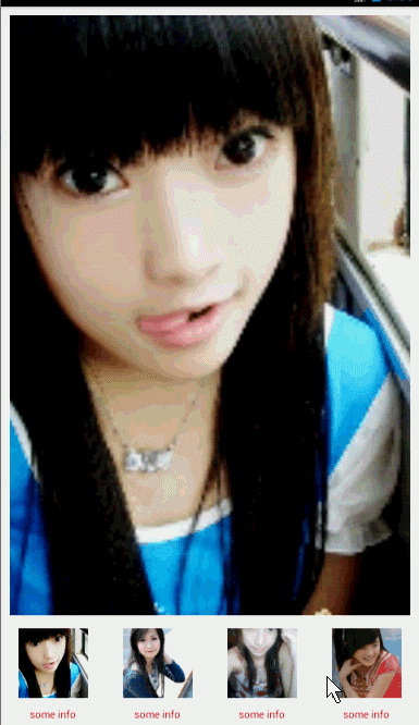 Android 使用自定義RecyclerView控件實現Gallery效果