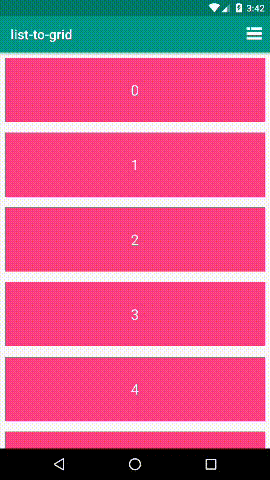 Android 列表形式的切換的示例代碼 Android,列表形式的切換,列表切換