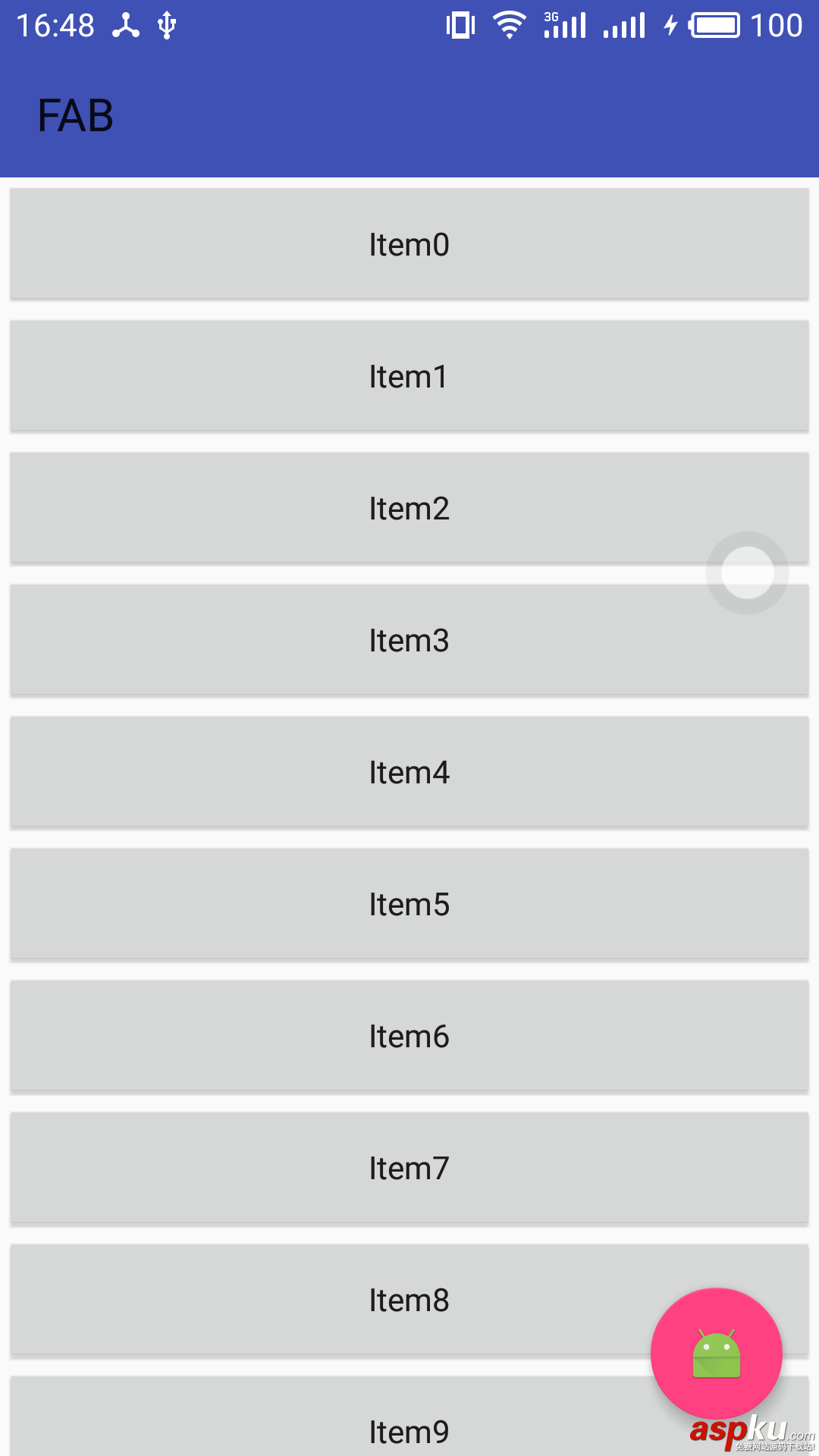 Android中FloatingActionButton的顯示與隱藏示例 Android,顯示與隱藏,FloatingActionButton