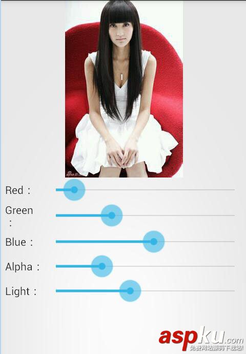 Android開(kāi)發(fā)中使用顏色矩陣改變圖片顏色,透明度及亮度的方法 Android,顏色矩陣,圖片,顏色,透明度,亮度