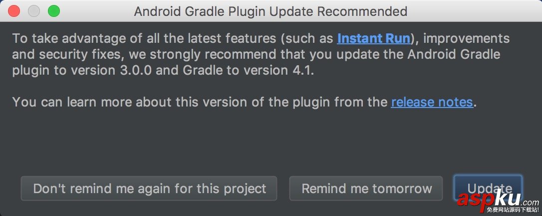 AndroidStudio升級(jí)到3.0的新特性和注意事項(xiàng)小結(jié) androidstudio升級(jí),android,studio3.0