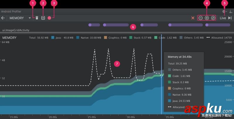 淺析AndroidStudio3.0最新 Android Profiler分析器(cpu memory network 分析器) android,studio3.0,profiler分析器,memory,network,cpu