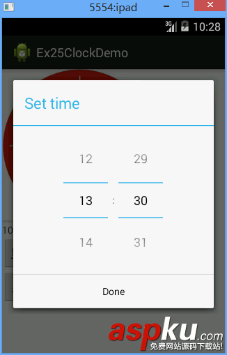 Android時間對話框使用方法詳解 Android,時間對話框,analogclock,digitalclock