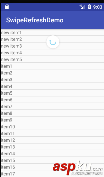android中SwipeRefresh實(shí)現(xiàn)各種上拉,下拉刷新示例 swiperefresh下拉刷新,swiperefresh上拉加載,android,實(shí)現(xiàn)下拉刷新