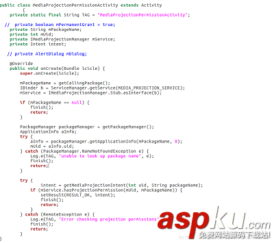 Android5.1 取消錄制屏幕跳出的權限對話框問題 android,權限對話框,取消錄制屏幕