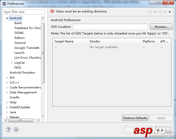 android,開發環境搭建,eclipse搭建android