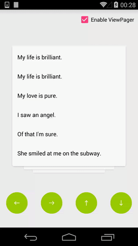 Android開源堆疊滑動控件仿探探效果 Android,堆疊,滑動