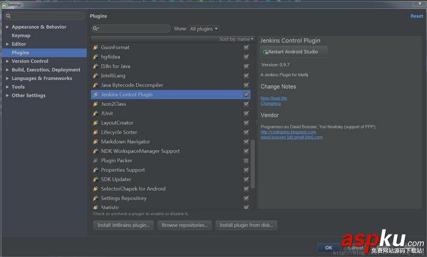 Android,Studio插件,Jenkins插件