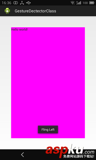 Android GestureDetector用戶手勢檢測實例講解 Android,GestureDetector手勢檢測,Android手勢檢測,Android用戶手勢檢測