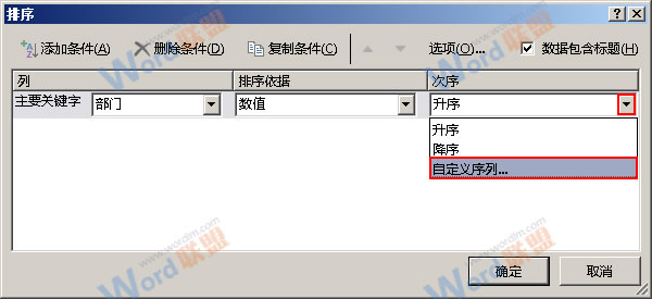 Excel2013如何按照自定義序列排序？