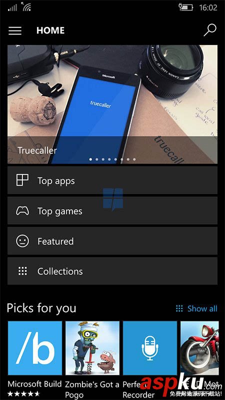 Win10移動版,商店