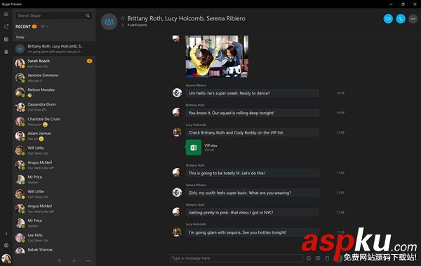 Skype,Win10預(yù)覽版