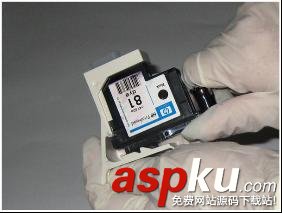 HP5000打印機怎么使用吸墨槍加墨水? HP5000,打印機
