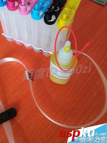 空的連續供墨系統添加墨水墨盒及抽出空氣的操作方法 連續供墨系統,墨水,墨盒