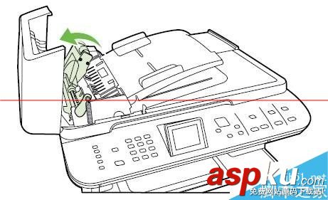 惠普打印機卡紙,ADF卡紙