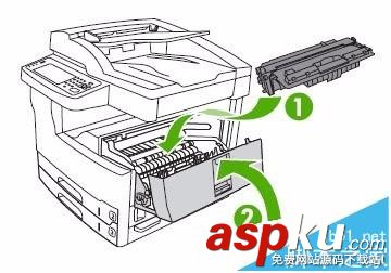 惠普HP M5025一體機怎么更換耗材(碳粉盒)? 惠普M5025