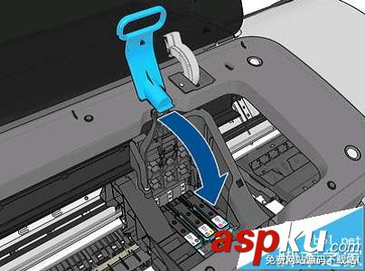 HP Designjet T790打印機怎么安裝打印頭? HP,打印機,打印頭