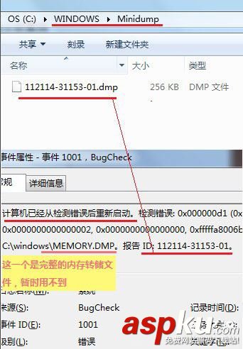 Win7對minidump文件分析詳解 Win7,minidump,文件分析