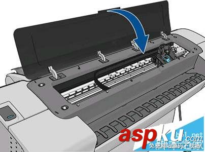 HP Designjet T790打印機怎么安裝打印頭? HP,打印機,打印頭