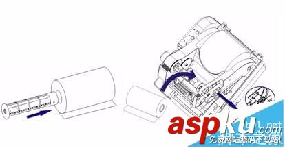 北洋條碼2100e打印機怎么自己更換色帶? 北洋,條碼打印機