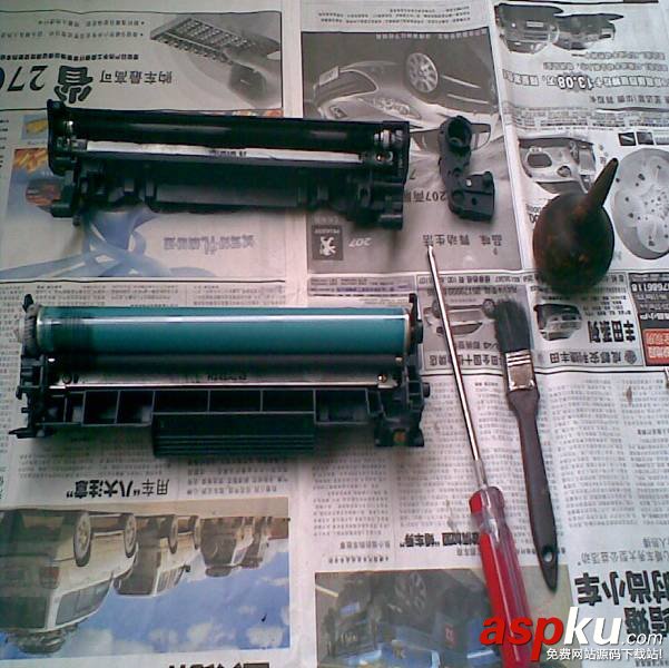 hp1007激光打印機硒鼓加粉方法方法圖解 HP1007,硒鼓