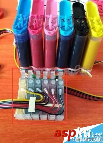 空的連續供墨系統添加墨水墨盒及抽出空氣的操作方法 連續供墨系統,墨水,墨盒