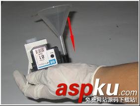 HP5000打印機怎么使用吸墨槍加墨水? HP5000,打印機