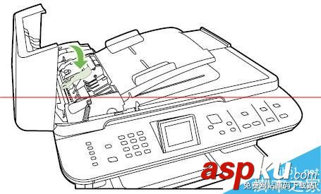 惠普打印機卡紙,ADF卡紙