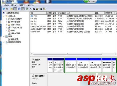 Win7系統分區后沒顯示容量且提示"信號燈超時時間已到"的解決方法 Win7,系統分區