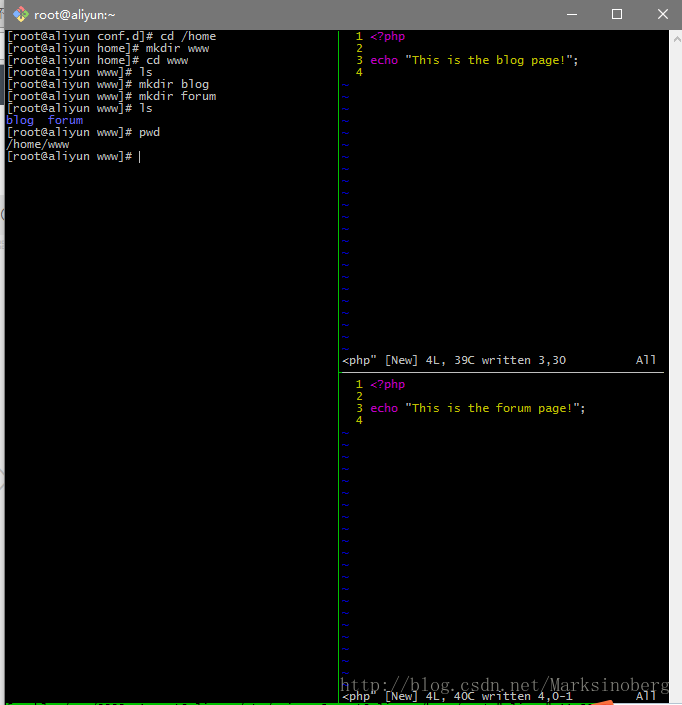 創建站點所需文件夾